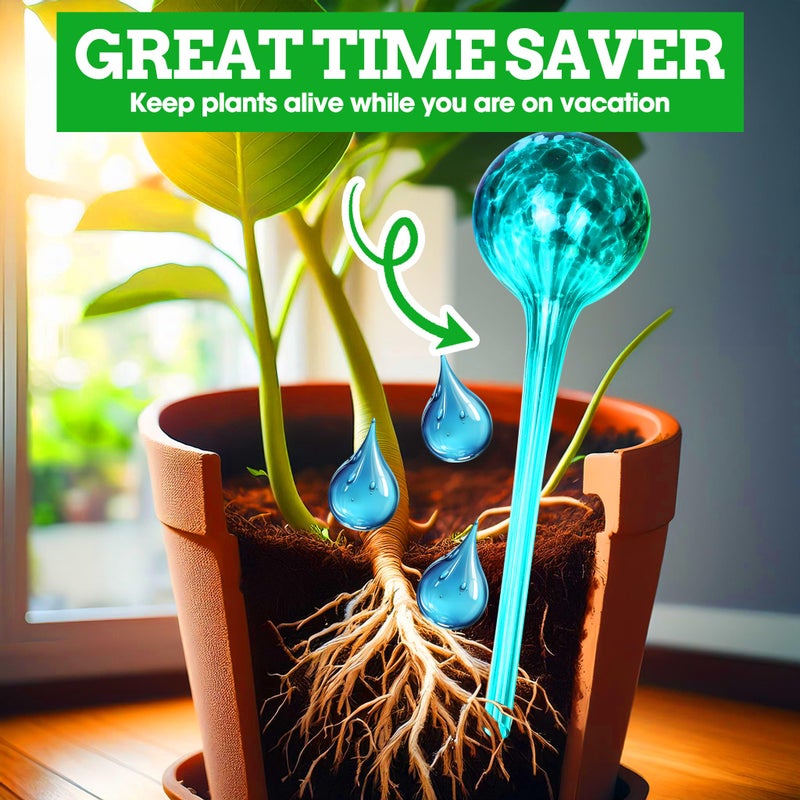 Besti Self-Watering Globes - 4-Pack Extra Large Watering Globes for Plants - Automatic Watering System for Potted Plants - Holds 380-400ml  Waters Plants Up to 2 Weeks (Set of 4 Extra Large) - Image 3